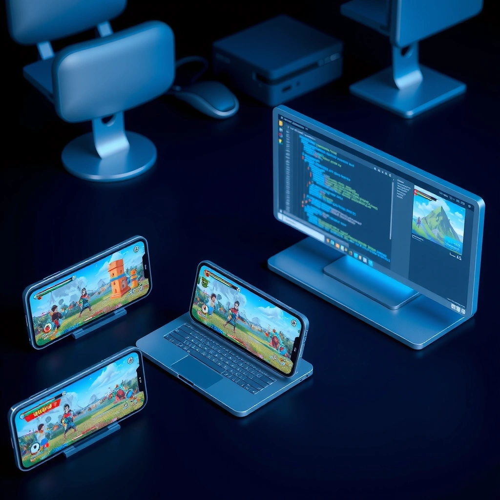 Mobile game development workspace